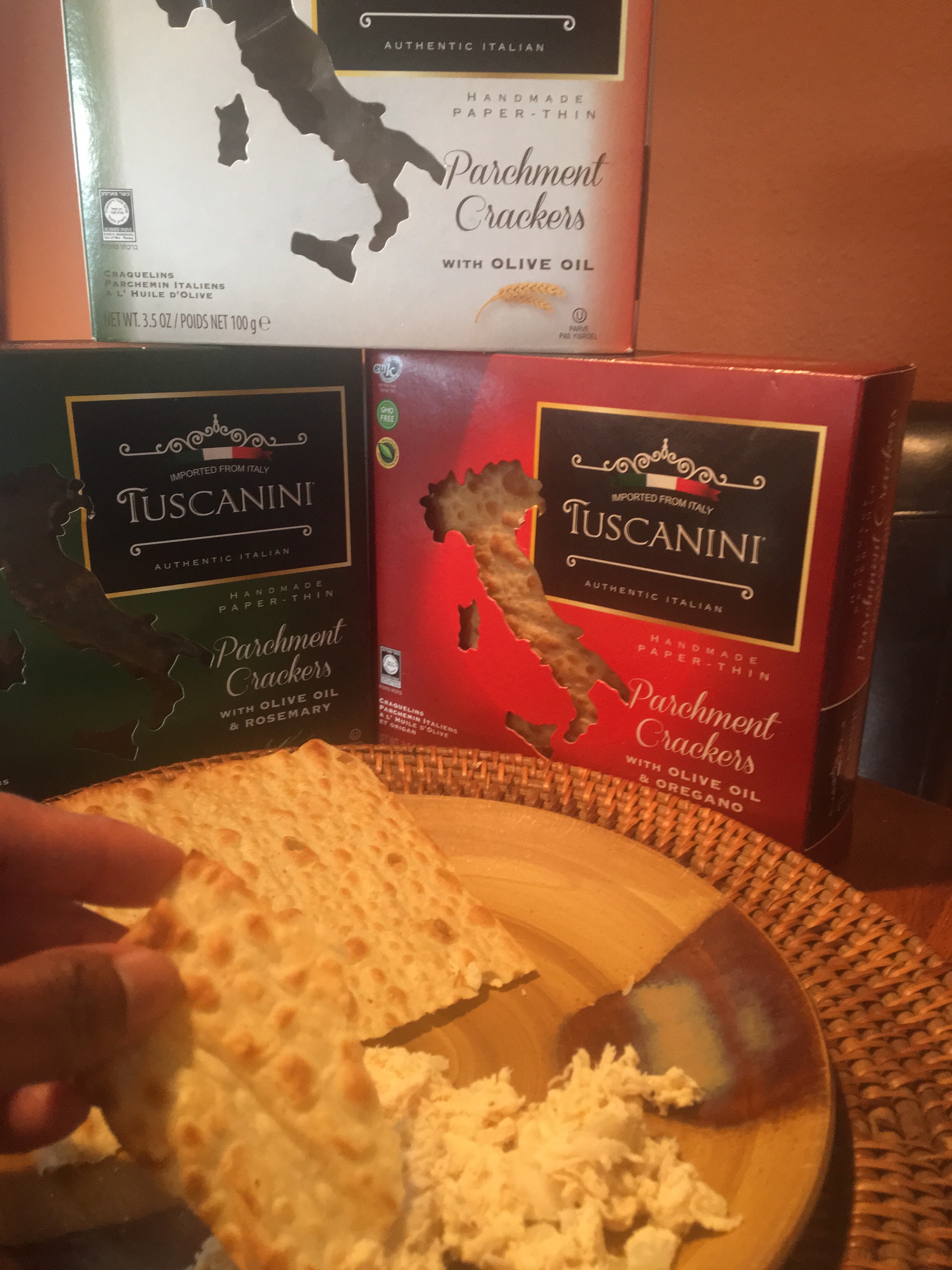 Tuscanini Parchment Crackers – Healthy Snack Crackers